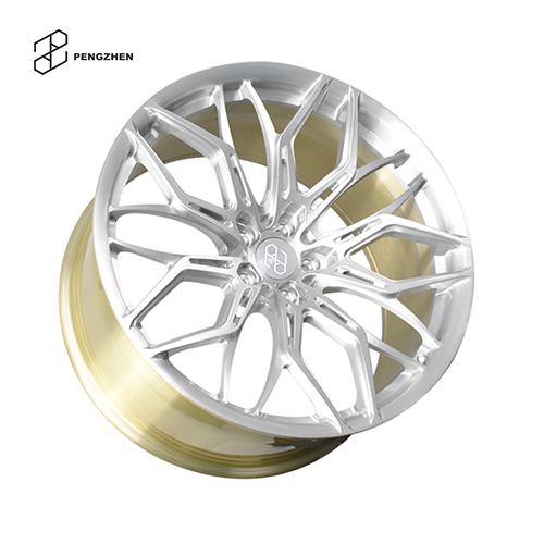 Pengzhen custom brushed gold with brushed alluminum wheel for Audi RS7