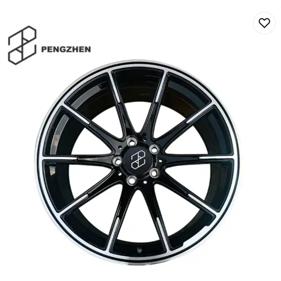 Pengzhen Light Weigh Five Holes Machine Face 5x112 19 20 Inch Aluminum Alloy Car Wheels Rims For Mer