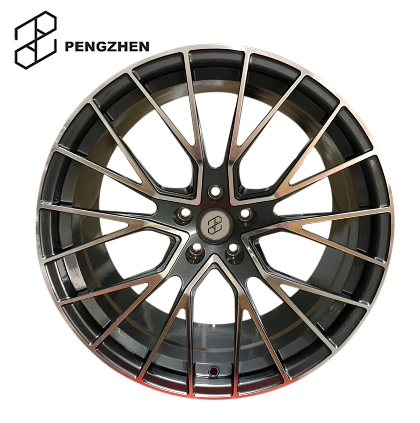 Pengzhen One Piece 19 inch Gray Multi Spoke 5x114.3 Forged Alloy Aluminum Wheels for Lexus GSF